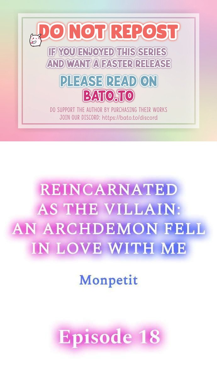 Reincarnated as the Villain: An Archdemon Fell in Love With Me chapter 18 page 1
